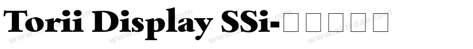 Torii Display SSi字体转换